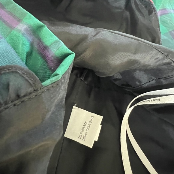 Kay Unger Women's Plaid Halter Cocktail Dress Size 8 - Picture 9 of 11